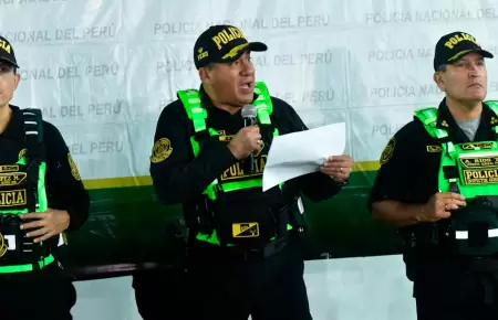 Gral. �scar Arriola presenta resultados de acciones policiales.