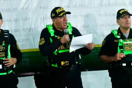 Gral. �scar Arriola presenta resultados de acciones policiales.