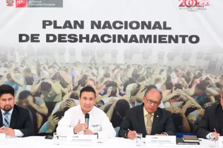 Ministerio de Justicia presenta plan de deshacinamiento de penales.