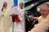 Cura gana un auto en una rifa de su propia parroquia y genera el debate en redes sociales