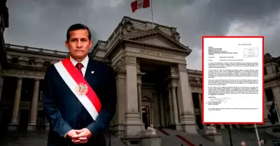 Humala solicita estar presenta en audiencia.