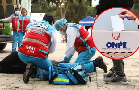 Ambulancias del Minsa brindar�n atenci�n m�dica en distintos locales de votaci�n