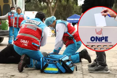 Ambulancias del Minsa brindar�n atenci�n m�dica en distintos locales de votaci�n