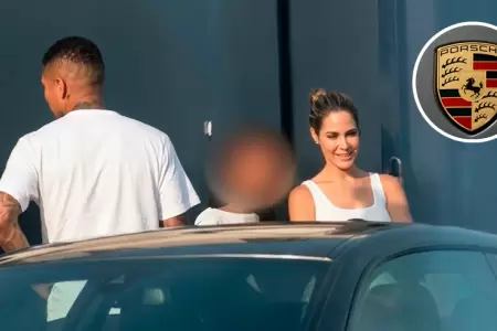 Paolo Guerrero y Ana Paula Consorte en concesionario de lujo.