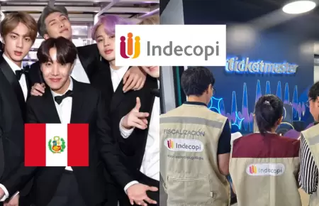 Indecopi fiscalizar� proceso de venta de entradas a conciertos de BTS en Per�.