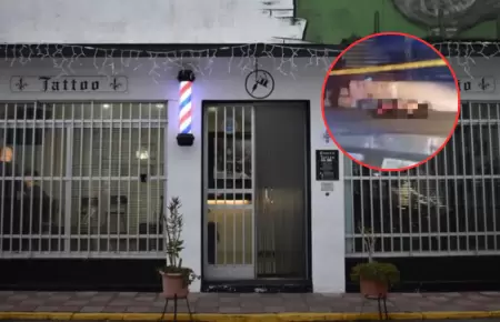 Ladrones intentan asaltar barber�a, pero son baleados con su propia arma