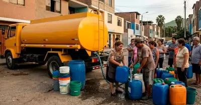 Corte de agua en Lima.