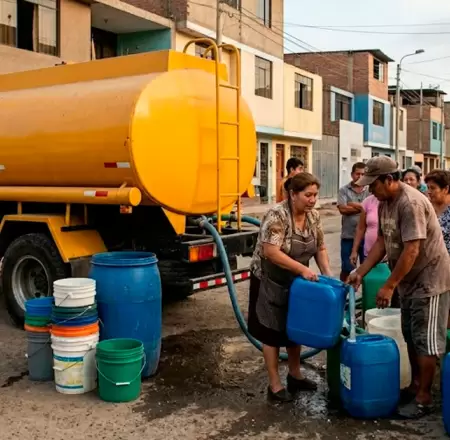 Corte de agua en Lima.
