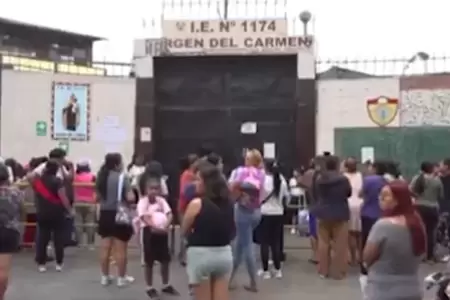 Desconocidos ingresaron con machetes a colegio en SJL.