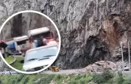 Bloqueo en la Carretera Central: Ca�da de rocas en Huarochir� interrumpe tr�nsito vehicular