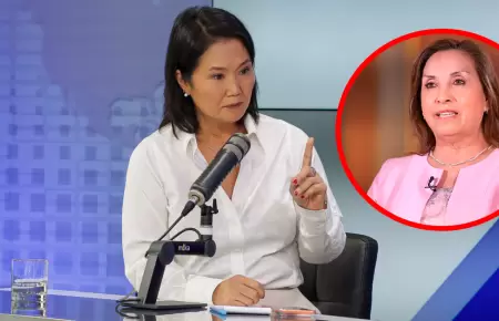 Keiko Fujimori deslinda del Gobierno de Dina Boluarte.