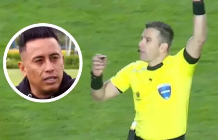 Christian Cueva arremeti� contra el �rbitro del Cusco FC vs. Flamengo.