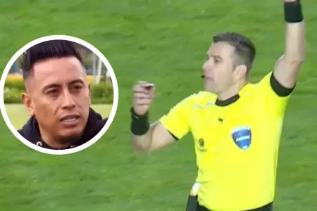 Christian Cueva arremeti� contra el �rbitro del Cusco FC vs. Flamengo.