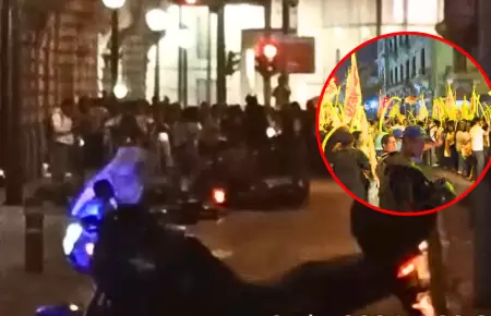 Violenta balacera atemoriza transe�ntes en Centro de Lima, cerca a m�tines de ci