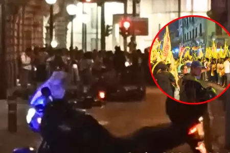 Violenta balacera atemoriza transe�ntes en Centro de Lima.