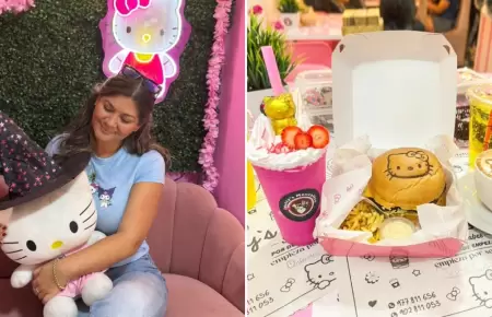 Cafeter�a tem�tica de Hello Kitty en Lima