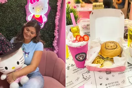 Cafeter�a tem�tica de Hello Kitty en Lima