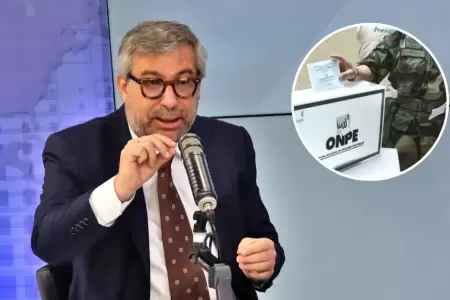 Militares y polic�as s� votar�n, seg�n ONPE