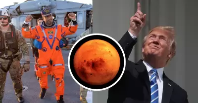 Donald Trump apunta a Marte como su pr�ximo objetivo tras amerizaje de la tripul