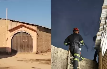 En Chiclayo, un ladr�n falleci� luego de quedar atrapado en la estructura del te