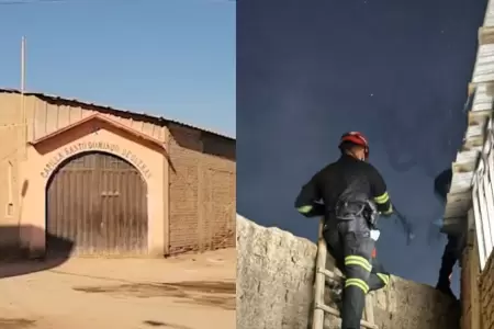 En Chiclayo, un ladr�n falleci� luego de quedar atrapado en la estructura del te