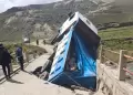 Emergencia en Arequipa: Puente vehicular sufre COLAPSO y deja cami�n atrapado