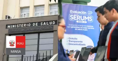 Minsa neg� cobros ilegales a cambio de plazas al Serums 2026-I
