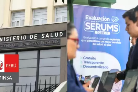 Minsa neg� cobros ilegales a cambio de plazas al Serums 2026-I
