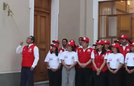 JNE realiza el campanazo para dar inicio a la jornada electoral