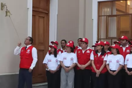 JNE realiza el campanazo para dar inicio a la jornada electoral