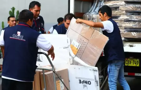 Se registran retrasos en la distribuci�n del material electoral en varios puntos