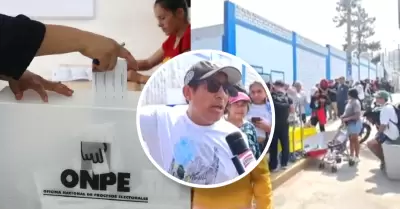 Ciudadanos indignados por retraso de m�s de 3 horas en centros de votaci�n