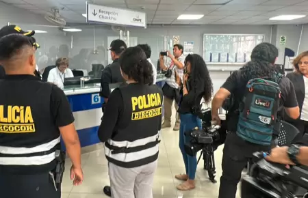 Intervienen sede de la ONPE este 12 de abril.