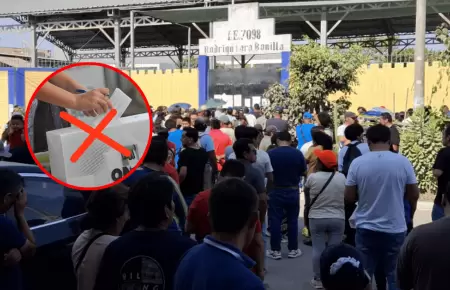 Local de votaci�n en Lur�n suspende votaci�n