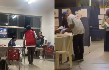 Miembros de mesa contin�an contando votos hasta la madrugada