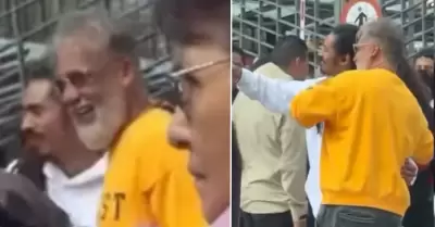 Roger del �guila en local de votaci�n de Madrid