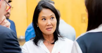 Keiko Fujimori se refiri� a la mayor�a de Fuerza Popular en el Congreso.