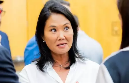 Keiko Fujimori se refiri� a la mayor�a de Fuerza Popular en el Congreso.