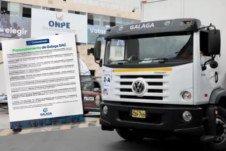 Galaga SAC se pronuncia tras fallas en el traslado de material electoral