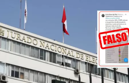 JNE neg� determinar orden de partidos en material electoral.