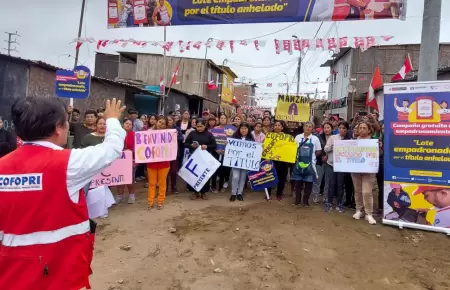 Familias que viven en terrenos informales podr�n acceder al t�tulo de propiedad.