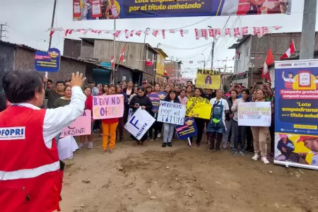 Familias que viven en terrenos informales podr�n acceder al t�tulo de propiedad.