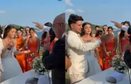 Novio confunde la bendici�n con un "dame esos cinco" en plena boda y se vuelve viral en redes