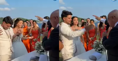 Novio confunde bendici�n con "dame esos 5" y se vuelve viral
