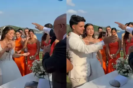 Novio confunde bendici�n con "dame esos 5" y se vuelve viral