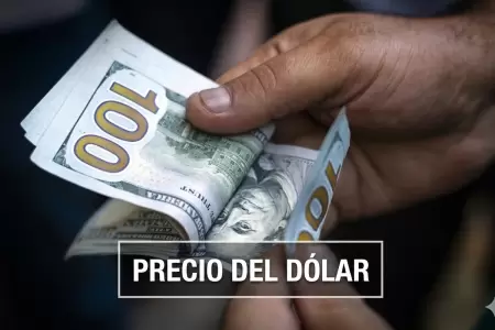 Precio del d�lar HOY en Per� registra una tendencia a la baja.