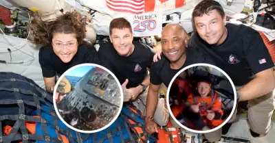 As� fue el emotivo reencuentro de la tripulaci�n Artemis II con sus compa�eros t