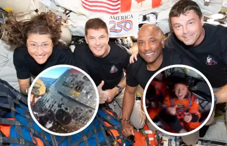 As� fue el emotivo reencuentro de la tripulaci�n Artemis II con sus compa�eros t