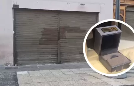 Sujetos asaltaron joyer�a a 3 cuadras de Palacio de Gobierno.