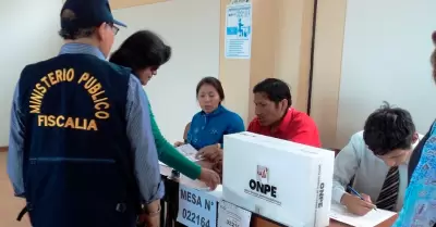 El Ministerio P�blico logr� detenciones por delitos electorales.
